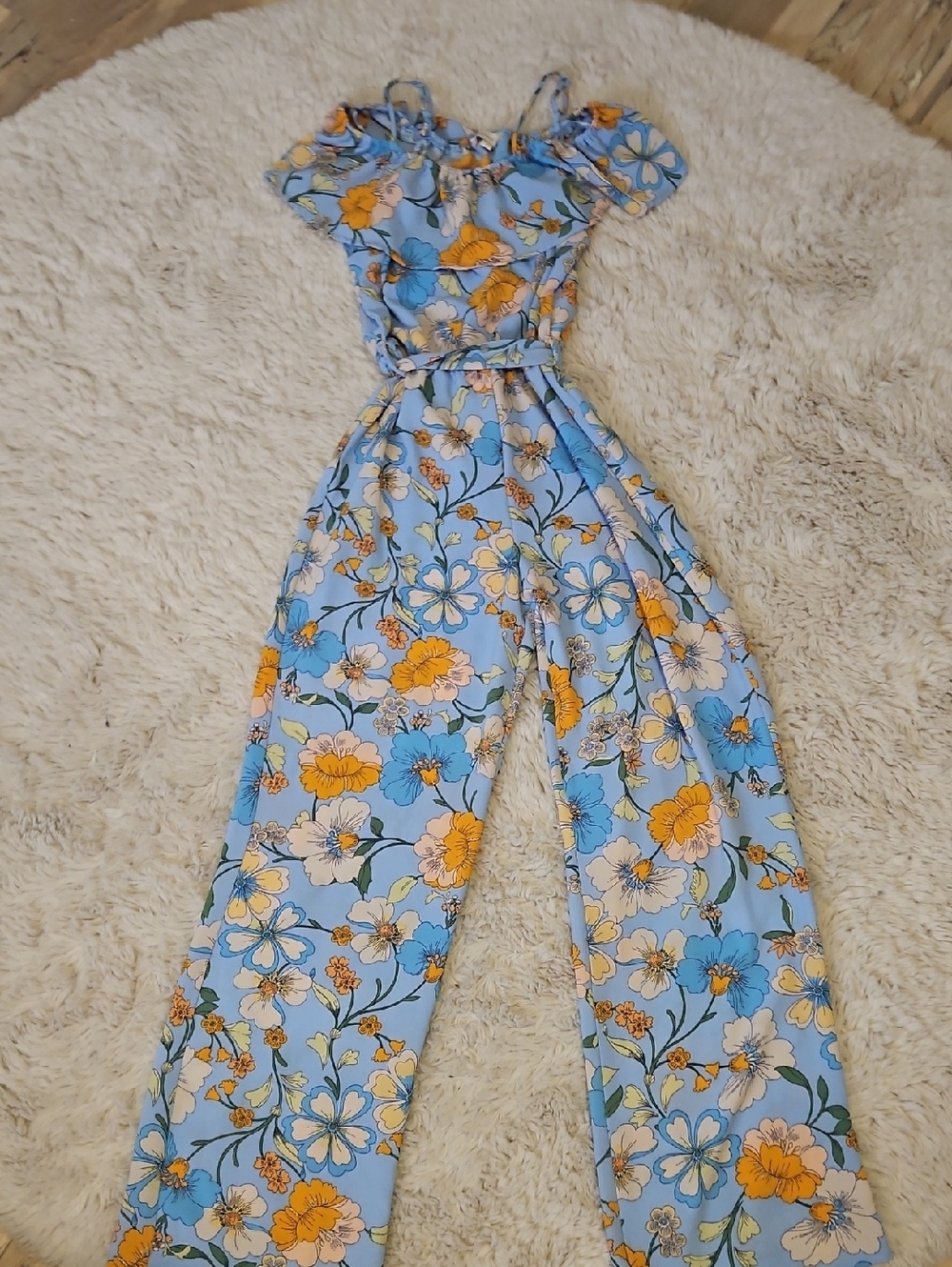 monteau Los Angeles Floral Blue XS Romper
